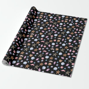 Watercolor Ocean Sea Animals Pattern Wrapping Paper
