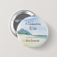 Watercolor Oceanside Beach Celebration Of Life