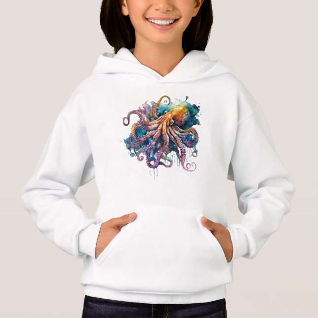 Watercolor Octopus  (Front)