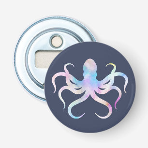 Watercolor octopus bottle opener