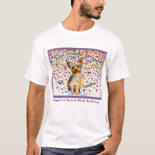watercolor of Austin's pup and motto T-Shirt