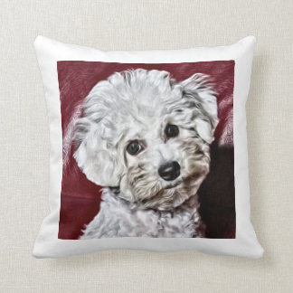Watercolor of Bichon Anti-yaw Cushion