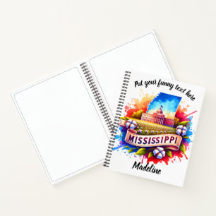 Watercolor of Mississippi's iconic view Notebook