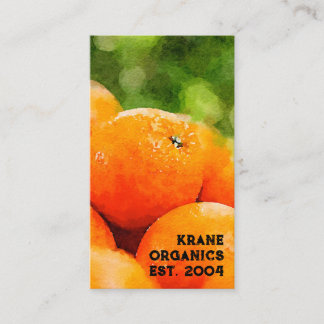 Watercolor of Oranges Business Card