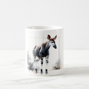 Watercolor Okapi AREF285 - Watercolor Coffee Mug