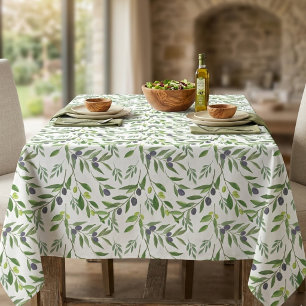 Watercolor Olive Pattern Tablecloth