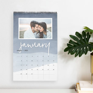 Watercolor Ombre   Photo Calendar