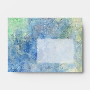 Watercolor on Rice Paper Envelope