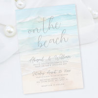 Watercolor On The Beach Wedding