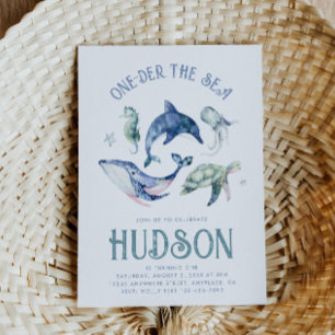 Watercolor One-der the Sea Invitation