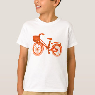 Watercolor Orange Bike T-Shirt
