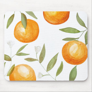 Watercolor Orange Mousepad