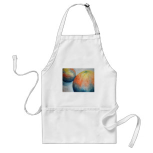 watercolor oranges standard apron