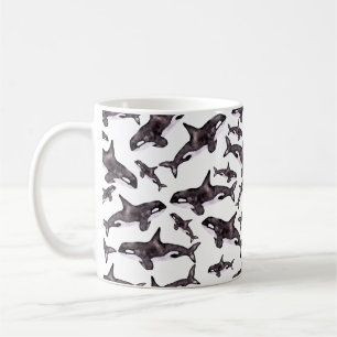 Watercolor Orca Coffee Mug