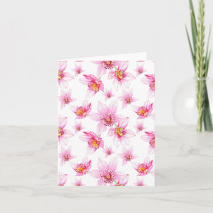 Watercolor Orchids Design 15  Note Card