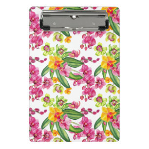 Watercolor Orchids Design 18 Mini Clipboard