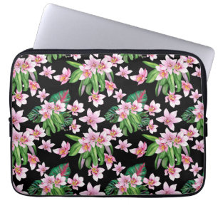 Watercolor Orchids Design 27 Laptop Sleeve