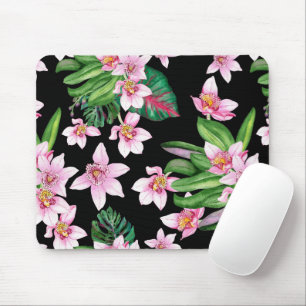 Watercolor Orchids Design 27 Mouse Pad