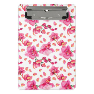 Watercolor Orchids Design 2 Mini Clipboard