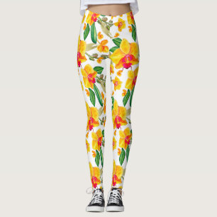 Watercolor Orchids Design 9 Leggings