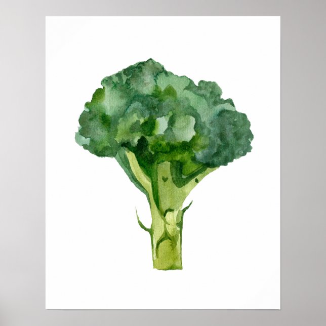 Watercolor Organic Radish Poster (Front)