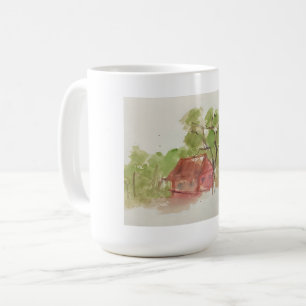 Watercolor original sketch coffee mug