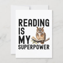 Watercolor Owl Bookworm Reading Saying