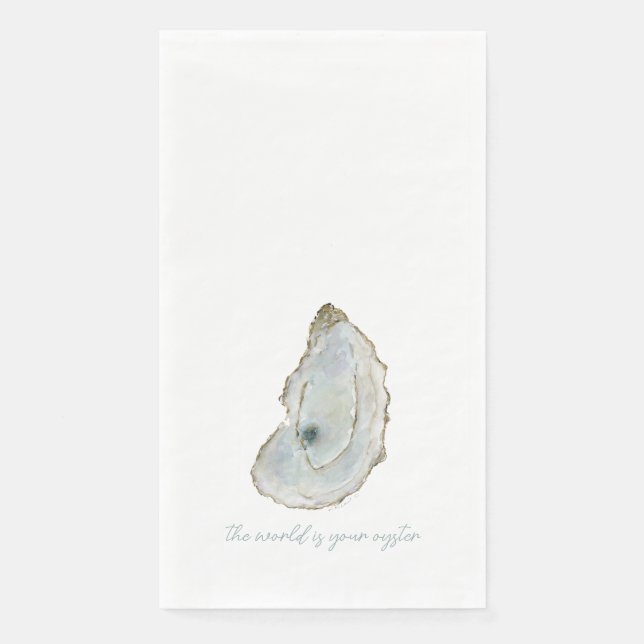 Watercolor Oyster  Napkin (Front)