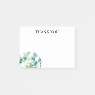 Watercolor Oyster Shell Custom Post-it Notes