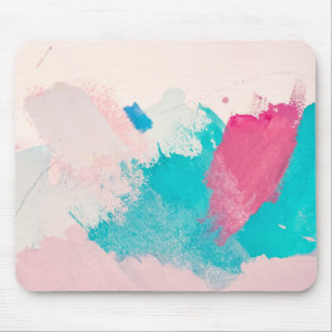 Watercolor Paint Abstract Mouse Pad