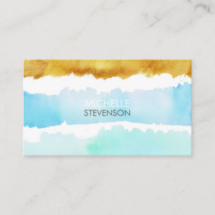 Watercolor & Paint Interior Design Business Cards