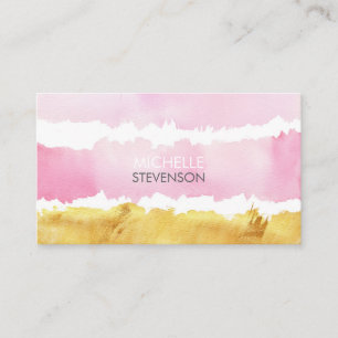 Watercolor & Paint Interior Design Business Cards