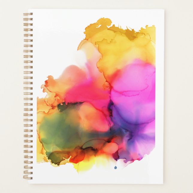 Watercolor Paint Modern Boho Wall Art Planner (Front)