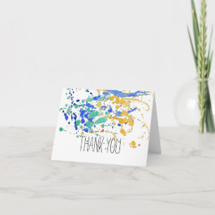 Watercolor Paint Splatters Thank you