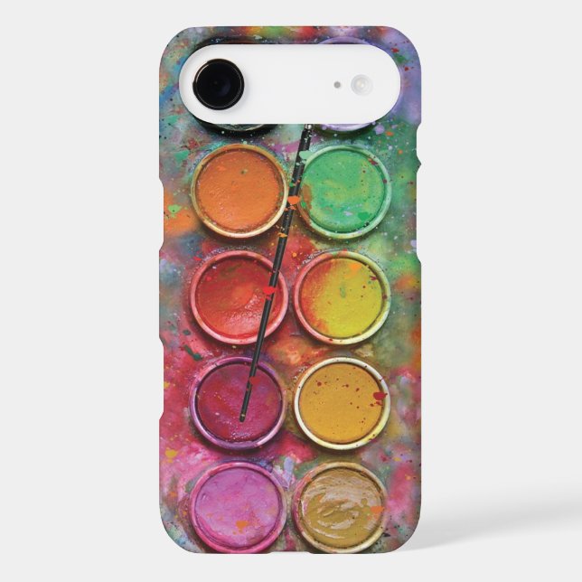 Watercolor Paintbox Case-Mate iPhone Case (Back)