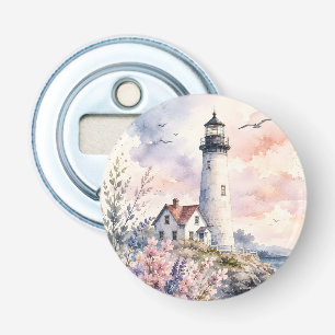Watercolor Painted Lighthouse Bottle Opener