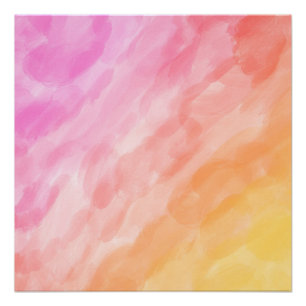 Watercolor painted pastel poster