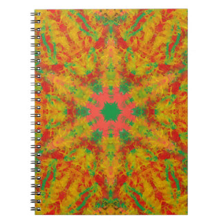 watercolor painting alien spiritual circle kaleido notebook