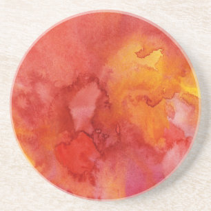 Watercolor painting background. coaster