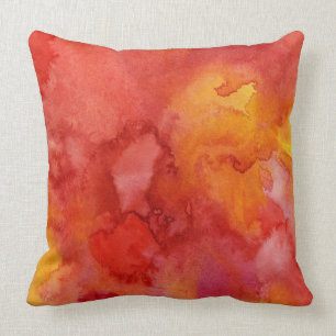 Watercolor painting background. cushion