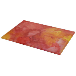 Watercolor painting background. cutting board
