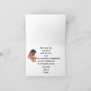 Watercolor painting Boxer inspiration#2 Xmas card