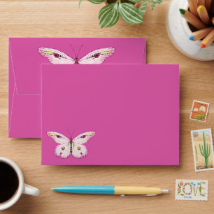 Watercolor Painting Butterfly 2 Envelope