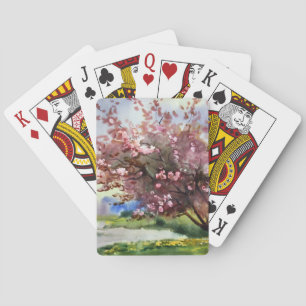 Watercolor Painting Landscape Playing Cards