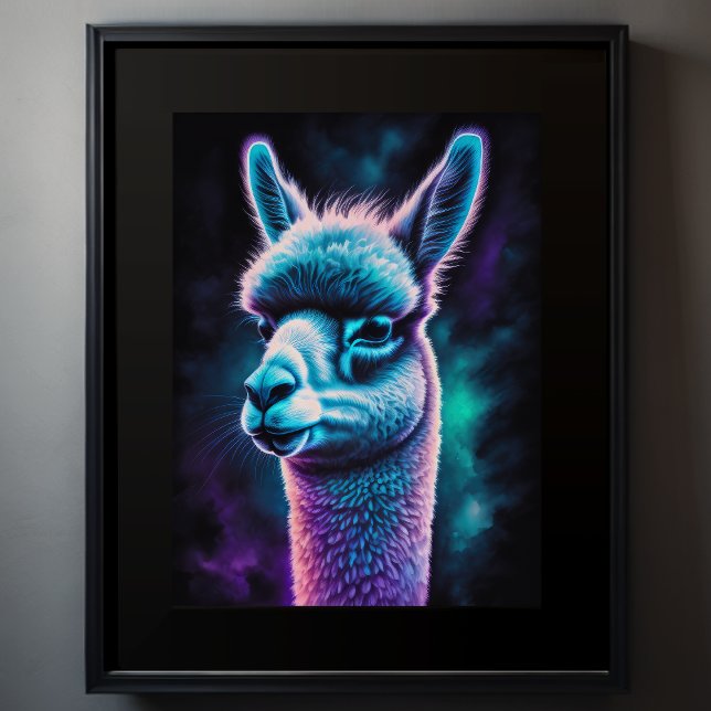 Watercolor Painting of a Llama 3:4 II Poster (Creator Uploaded)
