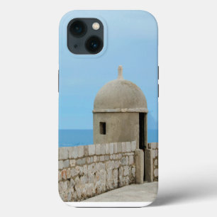 Watercolor painting of Dubrovnik city wall iPhone 13 Case