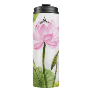 Watercolor Painting Of Lotus Flower 2 2 Thermal Tumbler