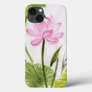 Watercolor Painting Of Lotus Flower 2 iPhone 13 Case
