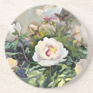 Watercolor Painting Of The Beautiful Flowers Coaster