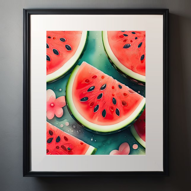 Watercolor Painting of Watermelon II Poster (Creator Uploaded)